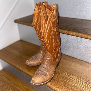 1970s Vintage Sanders Women's Cowboy Boots